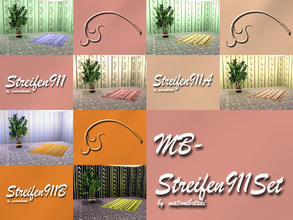 Sims 3 — MB-Streifen911Set by matomibotaki — 3 geometric pattern with 2 recolorable areas, by matomibotaki