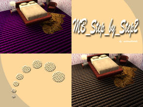 Sims 3 — MB-Step_by_Step2 by matomibotaki — Carpet/Rup pattern in pink and purple, 2 channel, to find under Carpet/rug,