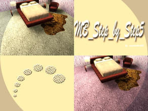 Sims 3 — MB-Step_by_Step5 by matomibotaki — Carpet/Rup pattern in brown and light yellow, 2 channel, to find under