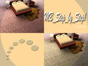 Sims 3 — MB-Step_by_Step1 by matomibotaki — Carpet/Rup pattern in dark brown and light yellow, 2 channel, to find under