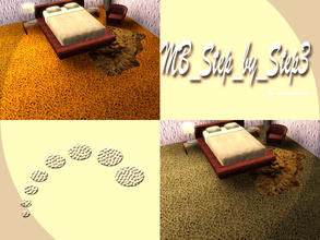 Sims 3 — MB-Step_by_Step3 by matomibotaki — Carpet/Rup pattern in orange and yellow, 2 channel, to find under Carpet/rug,