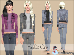 Sims 3 — You Da One by sims2fanbg — .:You Da One:. Items in this Set: Jacket in 3 recolors,Recolorable,Launcher