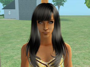 Sims 2 — Danielle Goth by SilantWanderer — This is the daughter of Cassandra Goth and Don Lothario. Really like the way
