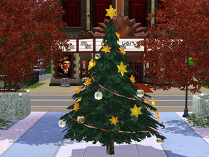Sims 3 — XMas Tree large by ShinoKCR — 2story Christmastree, 2 Coloroptions (snow and green), stars and coins are to