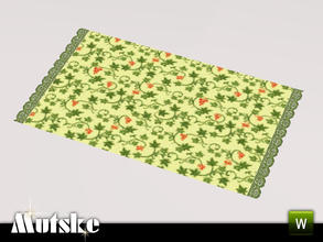 Sims 3 — Christmas Placemat by Mutske — 2 recolorable parts. Made by Mutske@TSR. TSRAA.
