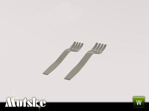Sims 3 — Christmas Fork by Mutske — 1 recolorable part. Made by Mutske@TSR. TSRAA.