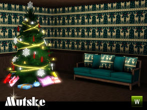 Sims 3 — Christmas Pattern Rudolf by Mutske — Christmas Pattern Rudolf made by Mutkse@Tsr