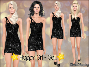 Sims 3 — Happy Girl by sims2fanbg — .:Happy Girl:. Dress for Adult in 3 recolors,Recolorable,Mesh by Sims2fanbg,Launcher