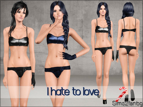 Sims 3 — I hate to love by sims2fanbg — .:I hate to love:. Items in this Set: Top in 3 recolors,Recolorable,Launcher