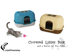 Sims 3 — Covered Litter Box  by LilyOfTheValley — This covered litter box is pretty much what I use for my cat in real