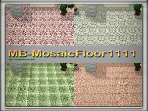 Sims 3 — MB-MosaicFloor1111 by matomibotaki — MB-MosaicFloor1111, antique looking mosaic floor, two variations with 2