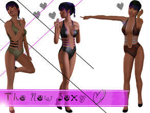 Sims 3 — Its the new sexy Swimsuit by peachycornbeef2 — This Outfit is made up for 3 different colors. its a swimsuit for