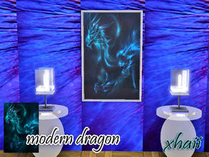 Sims 3 — Modern Dragon Painting_xhaii by xhaii2 — Modern Dragon Painting