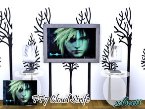 Sims 3 — Cloud Strife painting_xhaii by xhaii2 — Another Painting for FF7 fans! =)