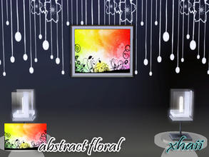 Sims 3 — Abstract Floral Painting_xhaii by xhaii2 — Abstract Floral Painting