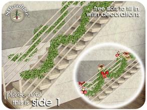 Sims 3 — Happy Holidays 2011 - Stairs Garland by SIMcredible! — by SIMcredibledesigns.com available at TSR *It has slots