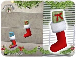 Sims 3 — Happy Holidays 2011 Socks by SIMcredible! — by SIMcredibledesigns.com available at TSR