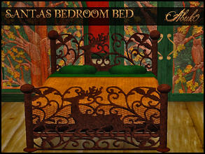 Sims 3 — SANTA'S BEDROOM BED by abuk0 — SANTA'S BEDROOM BED by abuk0