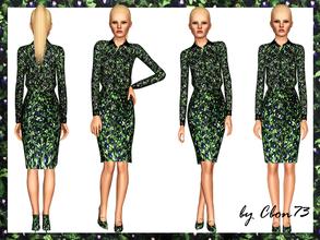 Sims 3 — Pency Printed Pencil Skirt by Cbon73 — Elegant yet very fashionnable skirt, longer in the back. Female Adult and