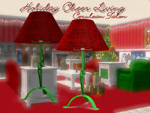 Sims 2 — Holiday Cheer - Lamp by Cerulean Talon — Fun and bright colors that will bring cheer and happiness to your Sims.
