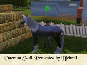 Sims 3 — Daemon Sadi, Unicorn for Extraordinaire by djehmli — Daemon was adopted by Gemma Sadi when she was just a