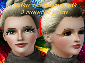 Sims 3 — Feather Eyeshadow by danioontje2 — This is more an eyeshadow for a big fashion show, but I'm sure your simmies