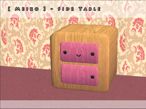 Sims 2 — [ Meiko ] - Side Table by Screaming_Mustard — Hello! This is just a cute small set for your Sim\'s bedrooms.