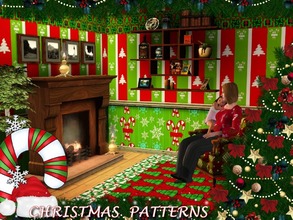 Sims 3 — Christmas Patterns by allison731 — Merry Christmas and Happy New Year for all! For this holidays I created