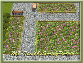 Sims 3 — MB-ThinkOfSpringPurple by matomibotaki — MB-ThinkOfSpringPurple, terrain paint with little purple flowers, by