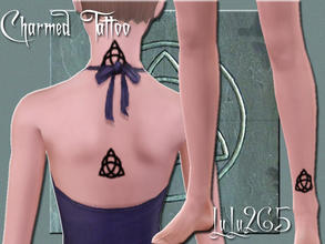 Sims 3 — Triquetra Tattoo by Lulu265 — This is a simple Triquetra tattoo from the series Charmed that I made for my Sim