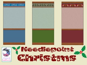 Sims 2 — Needlepoint Christmas HB75 by hiedibear75 — Remember the needlepoint pillows & blankets grandma used to