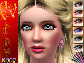Sims 3 — Eyeliner with starts by easysims — Hope that everybody likes it(*^__^*) 