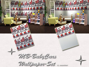 Sims 3 — MB-BabyCars by matomibotaki — MB-BabyCars, 2 cute wallpapers for your sweet baby-sims, not recolorable, by