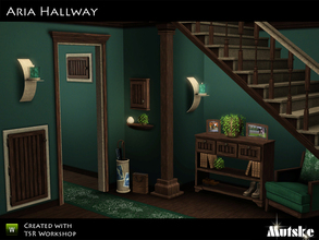 Sims 3 — Aria Hallway by Mutske — Here is the 13th part of the Aria serie, the hallway. You can mix with other Aria