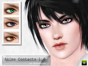 Sims 3 — Anime Contacts 1.0 by dhylaciouz — Lens for your simmies, unisex, child to elder .. 3 Recolourable Channel :)
