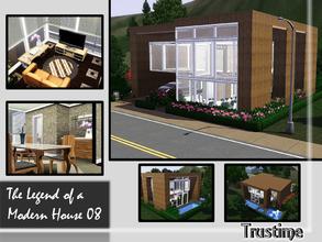 Sims 3 — The Legend of a Modern House 08 by Trustime — This modern house has a hall, a dinning room, a TV room, a
