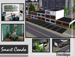 Sims 3 — Smart Condo by Trustime — Ground floor: - Hall - Small gym Second floor: - 1 bedroom - 1 bathroom - living room