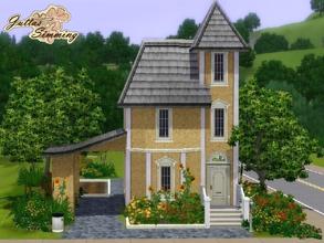 Sims 3 — Tiny Victorian Starter Home by juttaponath — This small home has one double bedroom, space for a car and a