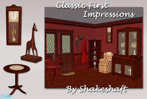 Sims 2 — Classic First Impressions by Shakeshaft — A Hallway set to create a classic style first impression on entering