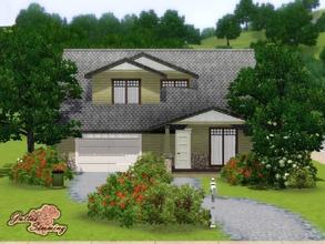 Sims 3 — Tiny Craftsman Starter Home by juttaponath — This small home has one double bedroom, a garage and a small patio