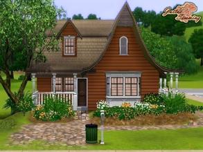 Sims 3 — Tiny Victorian Starter Cottage by juttaponath — This small starter house has one double bedroom and a bbq area.