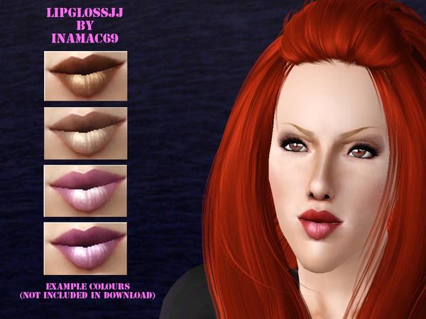 Sims 3 — LipglossJJ by InaMac69 by InaMac692 — Female Lipgloss, colours shown are only a guide and not included in