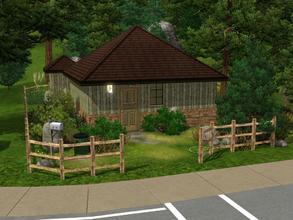 Sims 3 — Rickety Homestead by xansur — Complete with outhouse , This 1 bedroom fully furnished shack is perfect for the