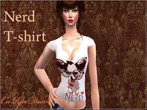 Sims 2 — Nerd T-shirt by carpediemSn — Hope you enjoy. :)