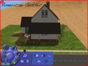 Sims 2 — American Gothic by former_ussr2 — This house was inspired by the home depicted in Grant Wood\'s American Gothic.