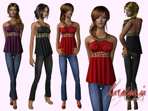 Sims 2 — Favorite ~ Babydoll and Jean Set by Harmonia — 3 attractive colors