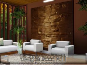 Sims 3 — Designer Wood Wall III by Pralinesims — By Pralinesims