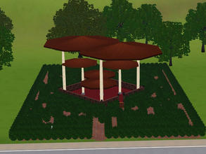 Sims 3 — ToadStool Maze by lordphlurp — A romantic gazebo surrounded by a maze of shrubs, perfect for a secret meeting