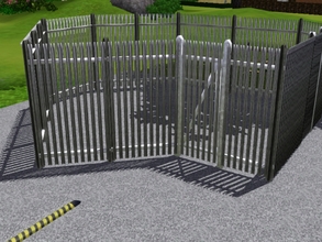 Sims 3 — Metal Security fence by manuke — Proper high security fence to protect that factory, garage, studio or even your