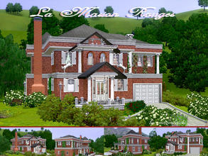 Sims 3 — LaMasionRouges by matomibotaki — On little hill. in a sedate suburban place, you will find this lovely house